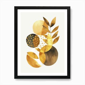 Gold Abstract Painting 9 Poster