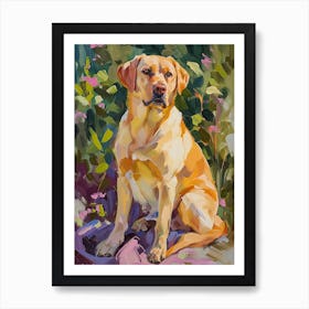 Labrador Retriever Acrylic Painting 3 Art Print