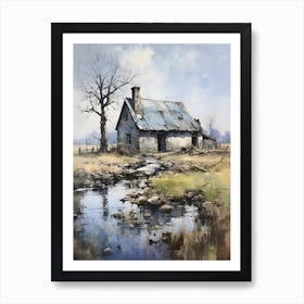 Old Stone Farm Cool Tones 15 Art Print