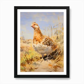 Bird Painting Grouse 3 Art Print