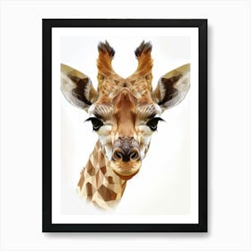 Giraffe Portrait 2 Art Print