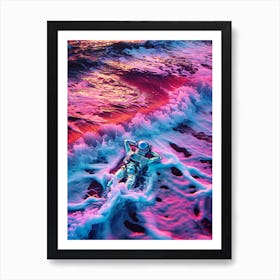 Vaporwave Astronaut 2 Art Print
