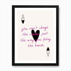 You Can'T Charge The Cards Just The Way You Play Art Print