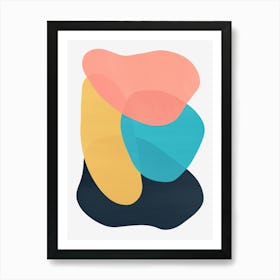 Colorful abstract shapes 14 Art Print