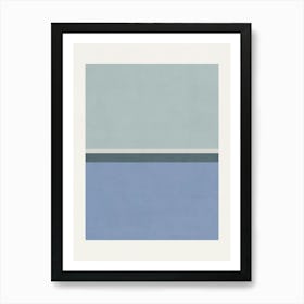 'Blue And White' 1 Art Print