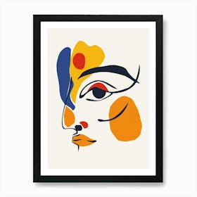 Face Of A Woman 43 Art Print