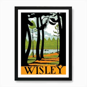 Wisley Forest, Travel Poster Art Print