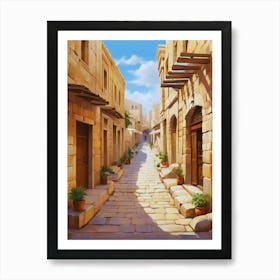 Street In The Old City 1 Art Print