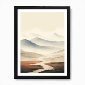 Kungsleden Sweden 1 Hiking Trail Landscape Art Print