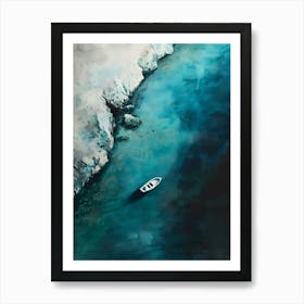 Boat In The Sea 1 Art Print