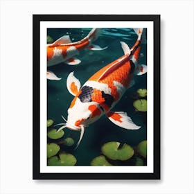 Koi Fish Painting (29) Art Print