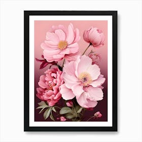 Pink Peonies 11 Art Print