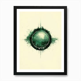 Green Circle Art Print