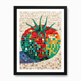 Mosaic Tomato 3 Art Print