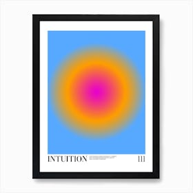 Intuition 111 Gradient Art Print