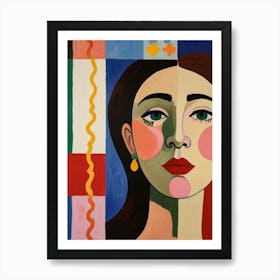 Face Of A Woman 1 Art Print