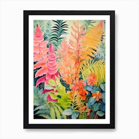 Tropical Plant Painting Boston Fern 2 Art Print