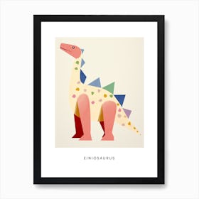Nursery Dinosaur Art Einiosaurus Poster Art Print