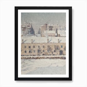 A Winter Morning In Stockholm Wall Art Print Art Print