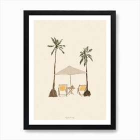 Under The Palms Art Print