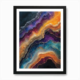 Stunning Whimsical Marble 8 Art Print