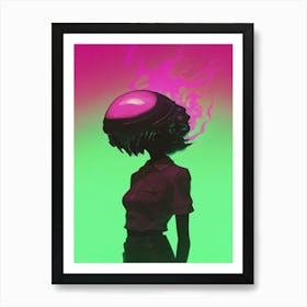 Alien Head 1 Art Print