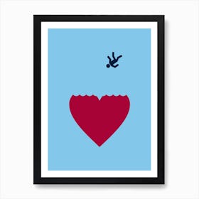 Ever Fallen In Love Blue Art Print