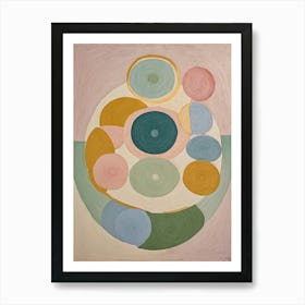 Pastel Circle Sphere Art Print