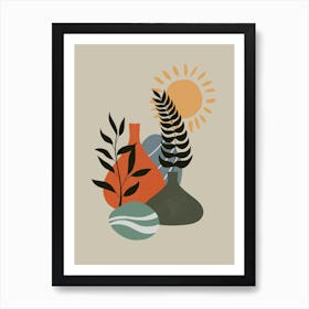 Vases And Plants 4 Art Print