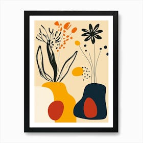 Flowers In Vases 1 Art Print