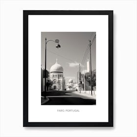 Poster Of Haifa, Israel, Photography In Black And White 4 Art Print