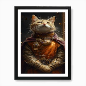 King Cat 2 Art Print