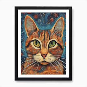 Cat Painting Art Print