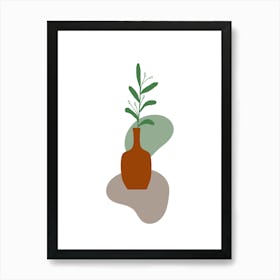 Plant In A Vase Art Print