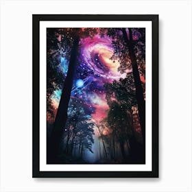 Galaxy Forest 1 Art Print