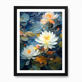 White Water Lilly 1 Art Print