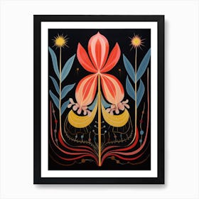 Kangaroo Paw 3 Hilma Af Klint Inspired Flower Illustration Art Print