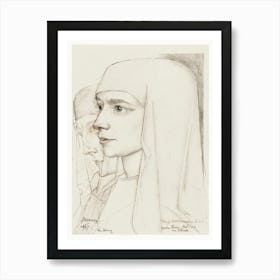 Portrait Of Treesje Westermann, Mother Thérèse Huf Of Bethany (1927), Jan Toorop Art Print