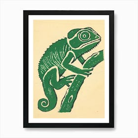 Chameleon In The Jungle Bold 4 Art Print