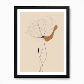 Palermo Botanical Garden Boho Line Art Art Print