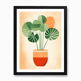 Seamless Ferns In A Pot Art Print