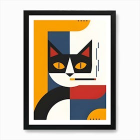 Cat With Cigarette Art Print