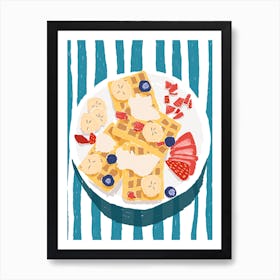 Strawberry Waffles Art Print