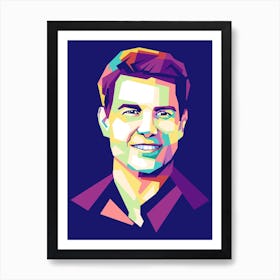 Tom Cruise Wpap Art Print