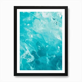 Blue Sea Water Art Print