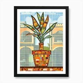 Potted Plant In A Pot Art Print