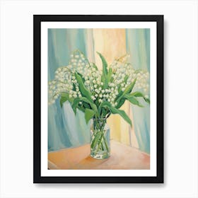 A Vase With Lily Of The Valley, Flower Bouquet 2 Art Print