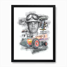 Bill Vukovich Portrait Art Print