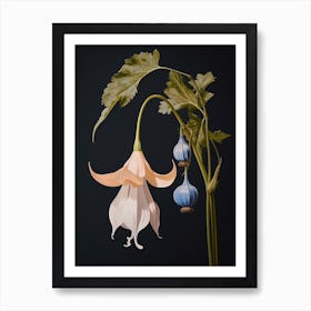 Flower Illustration Bluebell 2 Art Print