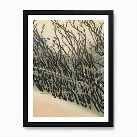 Hedge From Momoyogusa–Flowers Of A Hundred Generations (1909), Kamisaka Sekka Art Print